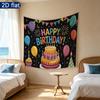 Colorful 2D Flat Party Backdrop 1pc - Party Supplies