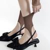 Modische Baumwoll-Beinwärmer Unifarbene Atmungsaktive Trittsocken Dünne Dehnbare Wadenstrümpfe Sommer