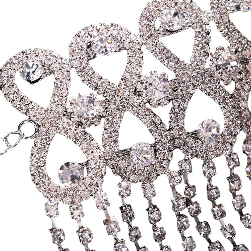 Fashion Tassel Hair Chain, Stage Performance Rhinestone Headdress Party Accessories Female Headdress
