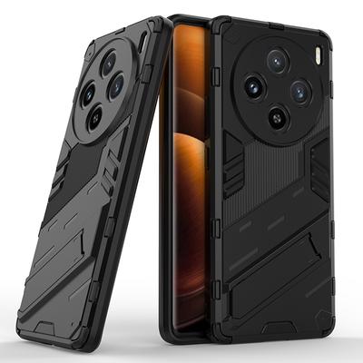 Pro vivo X100 X100s X90 X90s X80 X70 Lite Pro Plus Punk Armor Nárazuvzdorný nárazník Robustní pogumovaný PC Připevněný stojan Pouzdro Držák stojanu Kryt Kryt