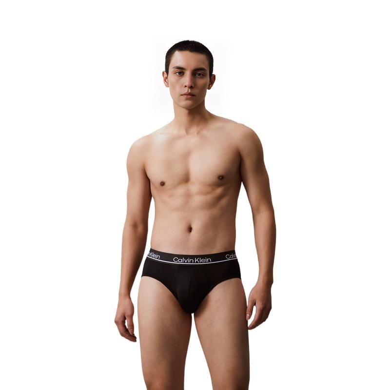 Calvin Klein Waist Logo Jacquard Comfortable Briefs 3-Pack Men Underwear NP2442O