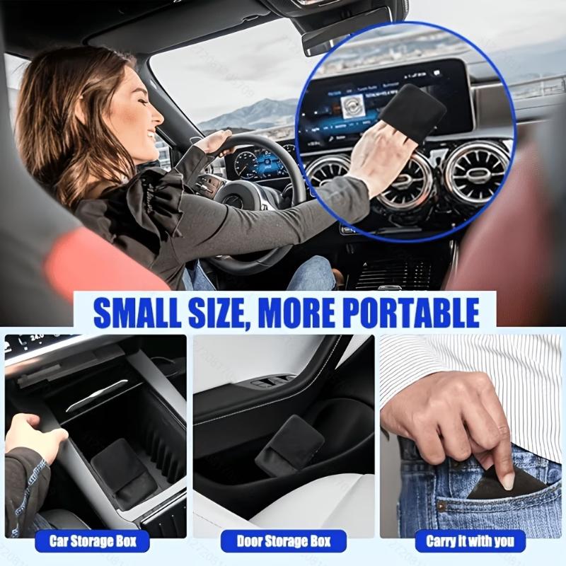 1Pcs Car Touch Screen Cleaning Cloth, Microfiber Dashboard Wipes, For Car And Glass Screens For Laptops For Tablets