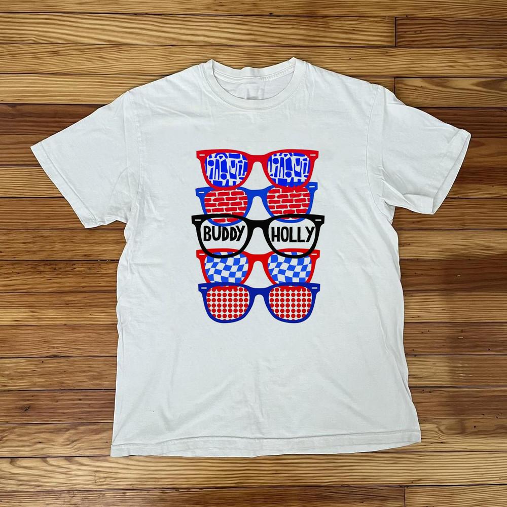 RARE! Buddy Holly White Cotton Shirt Full size S-5XL Unisex HT166 Unisex T-Shirt XXL
