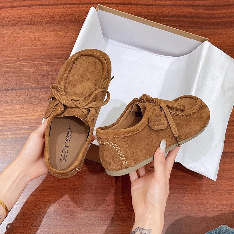 Women's new autumn versatile flat-soled Doudou shoes, small single shoes are trendy