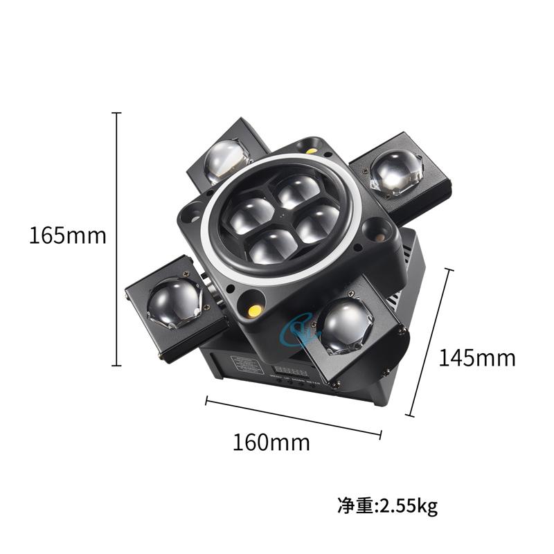 New Moving Head Beam 90W LED Laser Strobe Lights DMX512 Rotating Lamp DJ Disco Audience Stage Party Nightclub