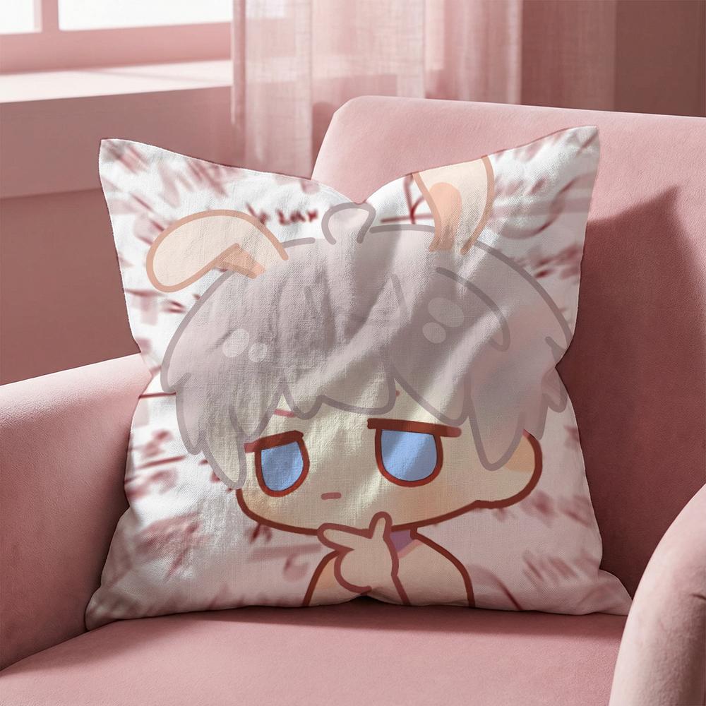 Game Love and Deepspace Cushion Cover MultiScene Pillow Cover for Home Car Reversible Soft Durable for Daily Use