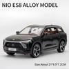 1:24 AITO M8 NIO ES8 New Energy Car Model Toy Wheel Steering Doors Opened Vehicles Models Music Light Toys Collectible Item