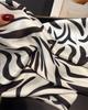 Luxury Modern Print Square Scarf Elegant Ladies Soft Satin Shawl Stylish Women's Decorative Bandana Neckerchief