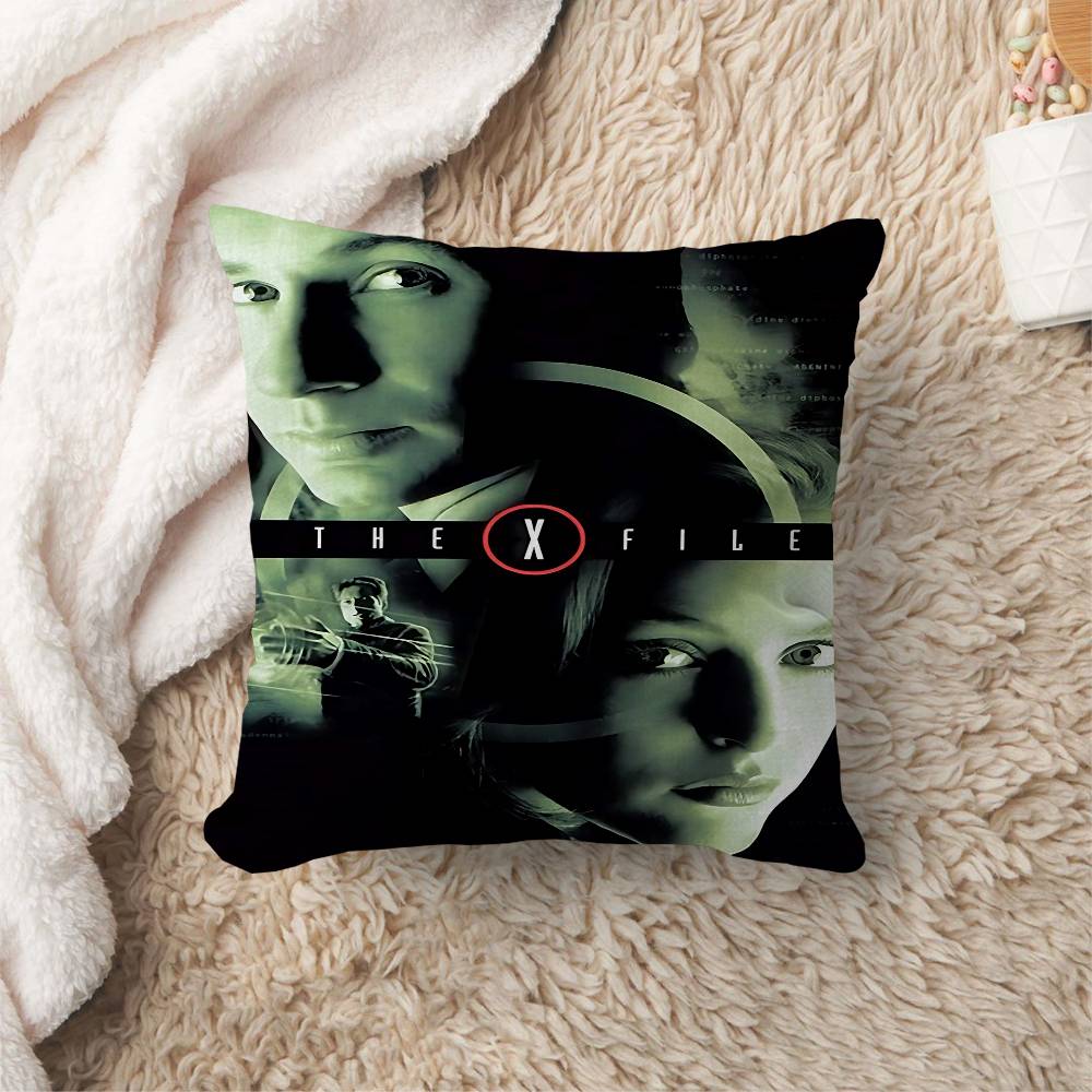 The X Files I WANT TO BELIEVE Movie Office Cushion Pillowcase Car Cushion Cover45X45CM Lumbar Pillowcase Sofa Pillowcover