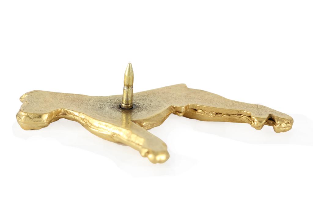 Boxer, German Boxer II - Dog Brooch In Decorative Box, Elegant Gold-plated Pin, Art-Dog Brand Jacket Pin