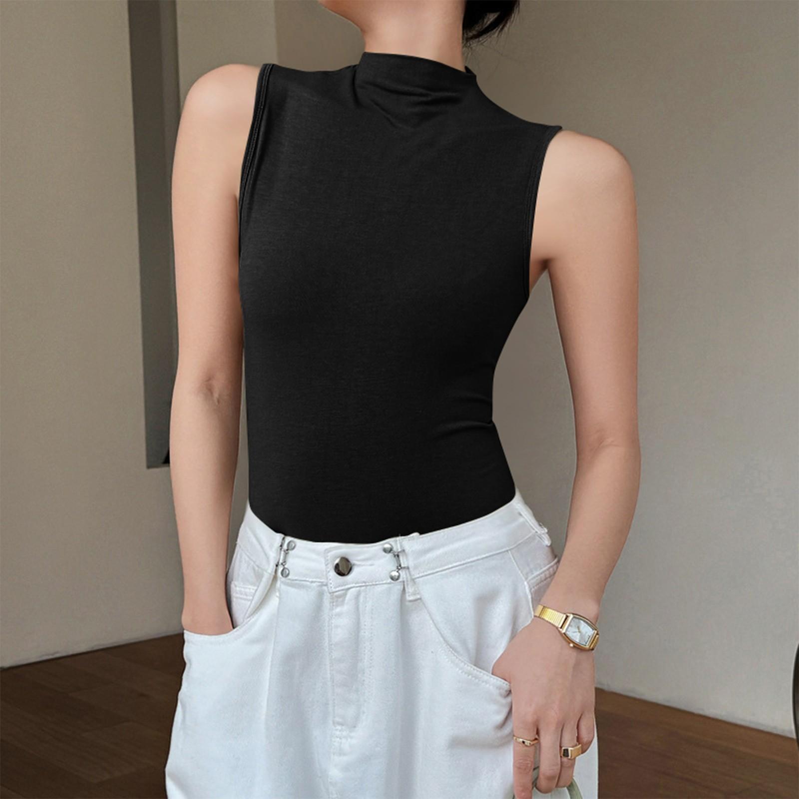 

Женский хлопковый жилет с коротким рукавом и безрукавкой XL чёрный