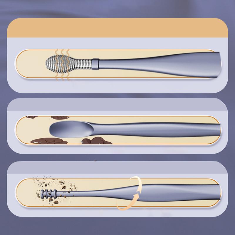 6Pcs/Set Ear Cleaner Ear Wax Pickers Earpick Wax Remover Piercing Kit Earwax Curette Spoon Care Ear Clean Tools