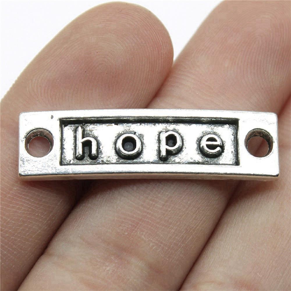 Letter Plate Connectors Alphabet A-Z Antique Bronze Zinc Alloy Jewelry Making Craft Parts DIY Connect Parts