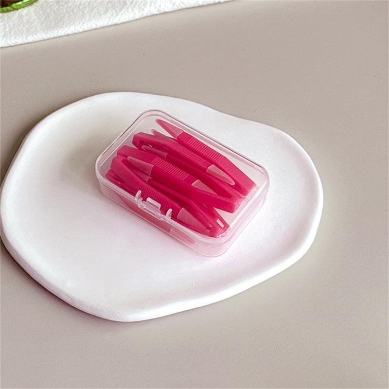 10pcs Compact Lens Remover Tool and Container For Travel Friendly Eyewears Organization Lens Applicator Removing Kits
