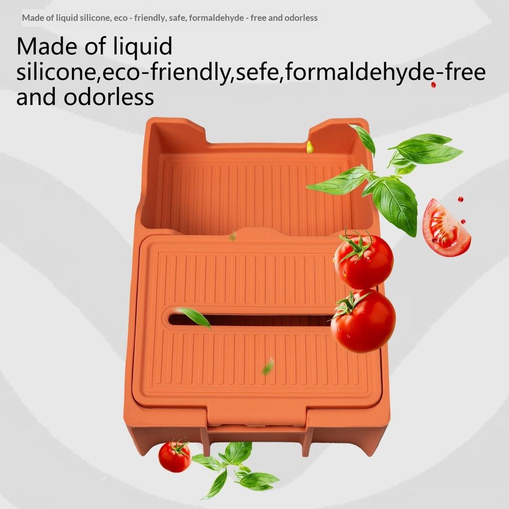 For Geely Zeekr 7X Silicone Center Console Armrest Organizer Anti Slip Interior Accessories Storage Box