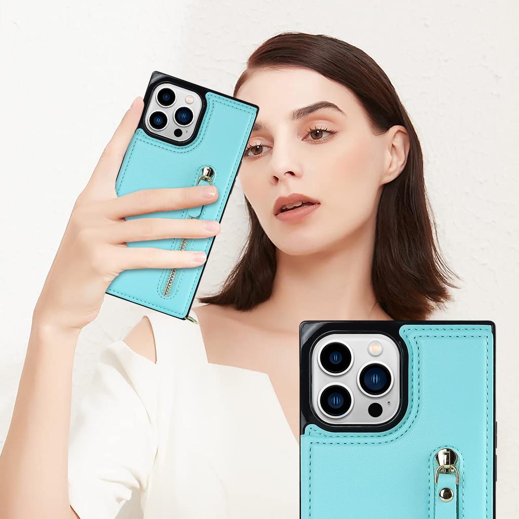 Luxury Crossbody Strap Lanyard Magnetic Zipper Flip Wallet Leather Case For iPhone 15 14 Plus 13 12 11 Pro Max for Samsung S23 S22 S21 S20 Ultra Plus