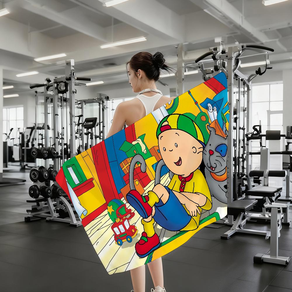 Cute C-Caillou Cartoon Towel Shower Sauna Travel Spa Quick Dry Gym Accessories Soft Large Beach Towels