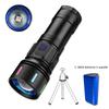 High Power 4 Light Source LED Flashlight Super Bright RechargeableTelescopic Zoom Tactical Torch Outdoor Camping Lantern