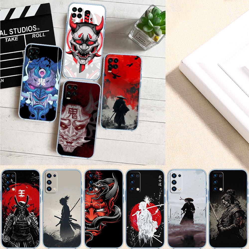CJ71 Japan Samurai Mask Case for Motorola Moto G40 G04 G05 One Ace Action Fusion + Plus Hyper Macro Vision Zoom