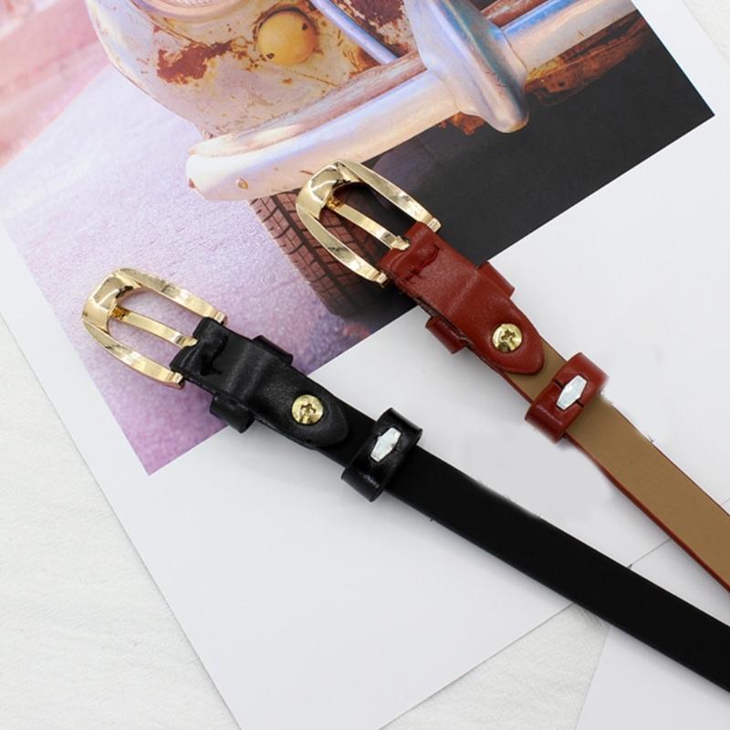 Trendy Women's Thin Belt Female Waist Band Dresses Coats Waist Girdle Decoratvie Sash with Solid Color for Lady Girls