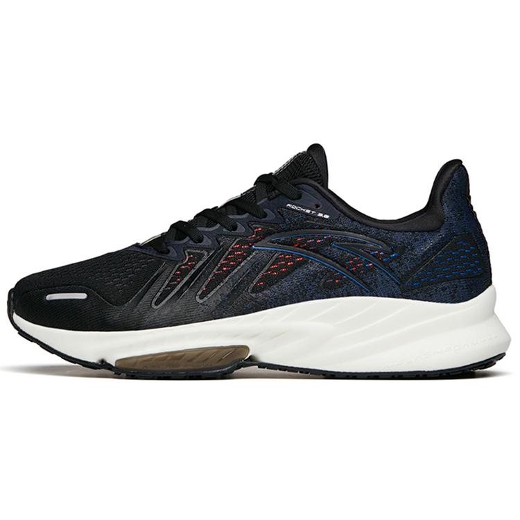 

New ANTA Rocket 3.0 Running Shoes Men Low Top Black/Dark Blue Black/Neon Bright Dark Red 112145587-5 40