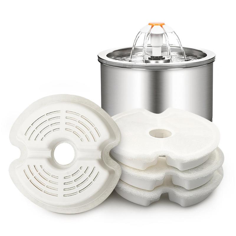 Filtru de cărbune activat de schimb pentru fântână de băut pentru pisici Filtru rotund pentru distribuitor de apă pentru animale de companie