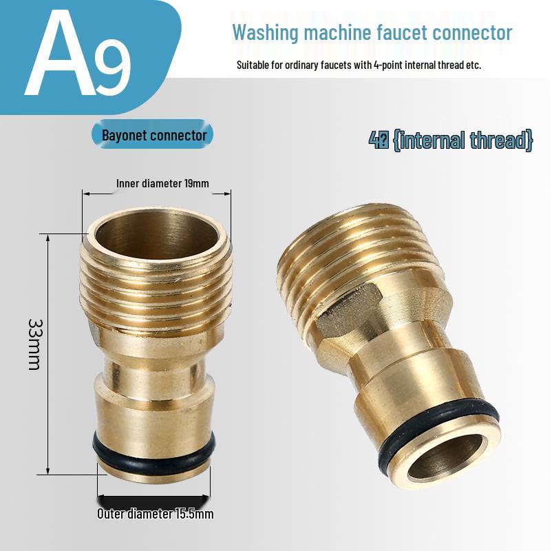 Washing Machine Snap-On Faucet Adapter for Sink and Shower