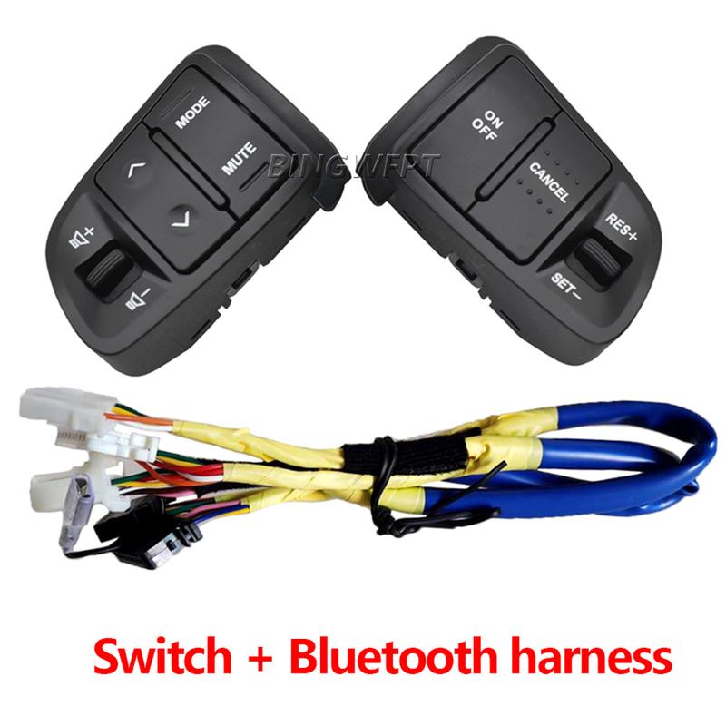 Multifunction Steering Wheel Audio Cruise Control Buttons For KIA Sportage 2011-2016(except 2015) With Backlight Bluetooth Wire
