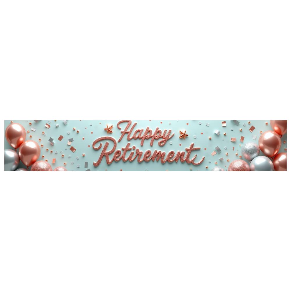 Lightweight Celebration Banner Photo Prop Retirement Decor for Milestone Celebration Holiday Celebration Retirement Party