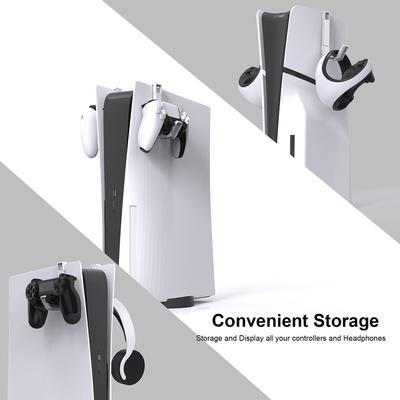 2Pcs Controller Headset Stand Wall Mount Holder Hanger For PlayStation 5 Console Headphone Hook Hanging Bracket PS5 Accessories