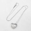 Used Tasaki Tasaki Pearl Akoya Pearl 6.5mm SV Open Heart Single Pearl Pendant Necklace SV925