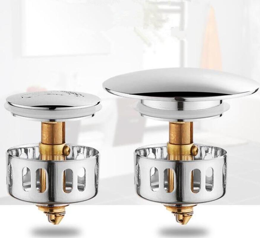 Replacement Bathtub Drain Parts Brass Spring Parts with Filter Screen Chrome Basin Pop up Corver Drain Accessories Parts