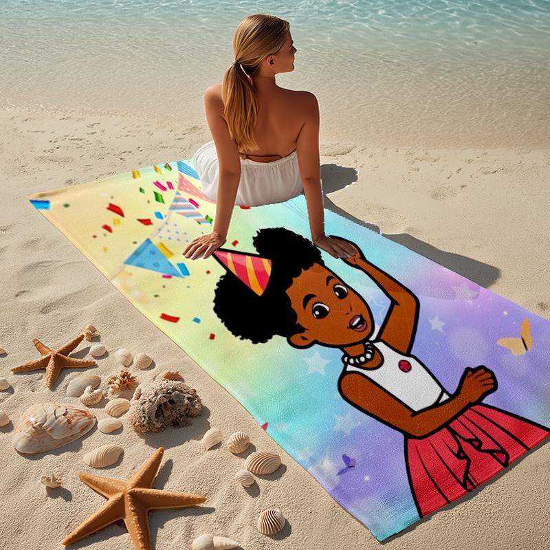 Proof Beach Towel with a Gracie's Corner3 Pattern - Soft,absorbent,quick-drying,machine Washable - Perfect for Swimming,camping,bathing
