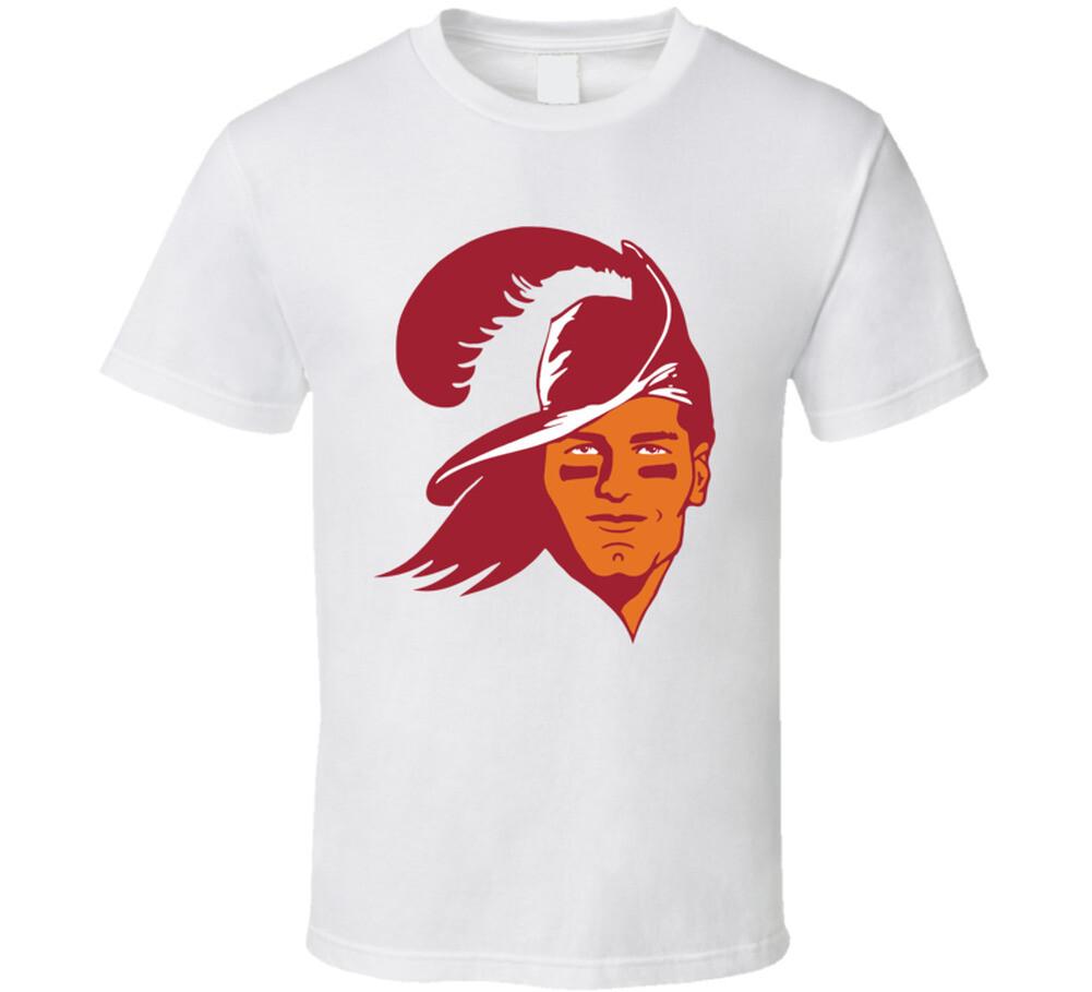 Tom Brady Bucc Pirate Hat Brett Favre Tampa Bay Football T Shirt Mens Womens Tees Top S