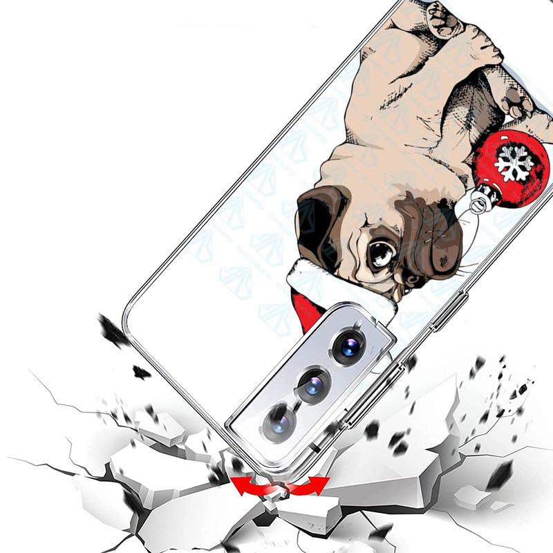Love Pugs Cute Dog Phnoe Case for Samsung Galaxy S26 S25 Edge S23 S24 Ultra S22 Plus S21 S20 FE Unique Cover Soft Coque Galaxy S