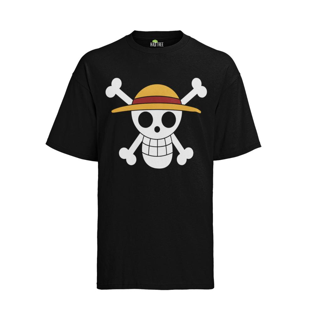 

One Piece Flagge Shirt Ruffy Luffy Pirat Strohhut Totenkopf Marine Herren L