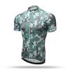 Mens Short Sleeve Cycling Jersey Camo Print Road Bike Biking