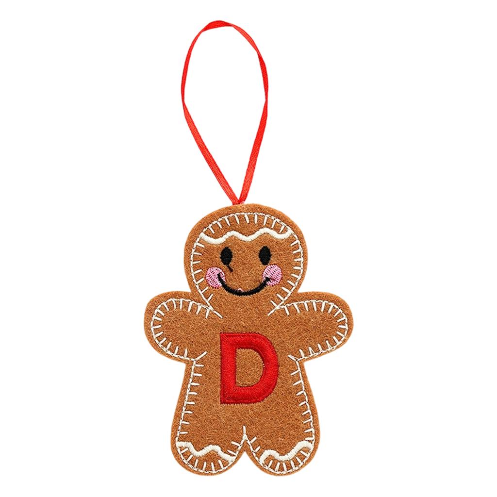 Christmas Gingerbreads Man Decorative Pendant Christmas Tree Pendant Christmas Letter Biscuits Man