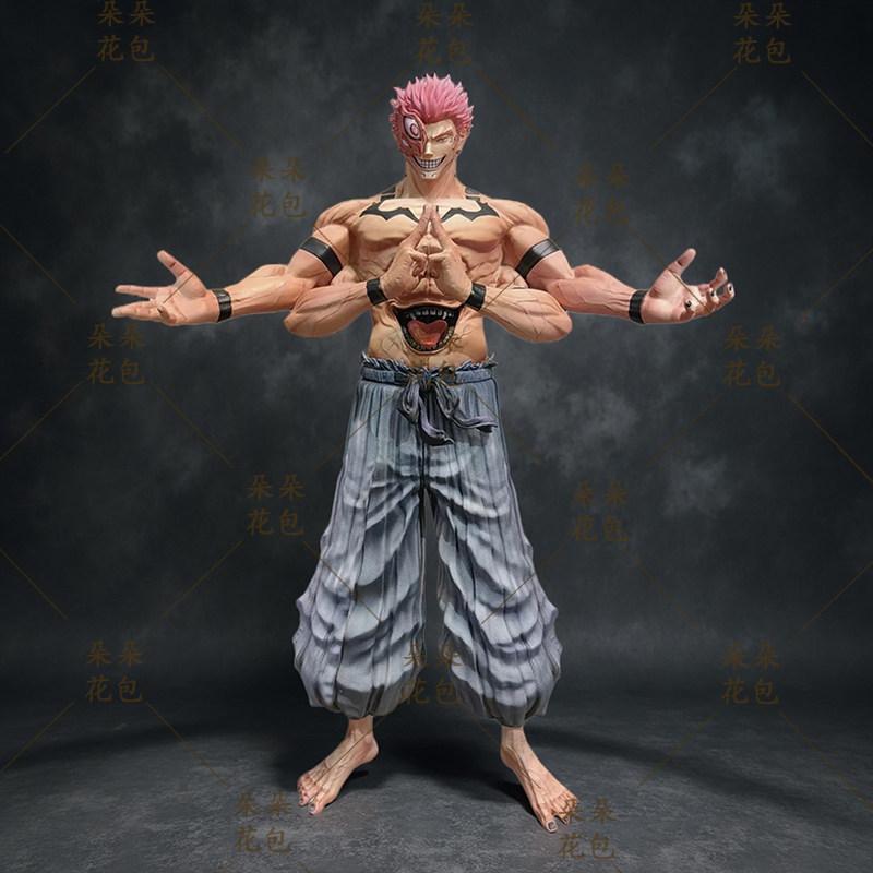30cm Action Figure Initial Heart Gk The Curse King Ryomen Sukuna Anime Jujutsu Kaisen Trendy Model Ornaments Statue Toys Poseable Articulated Scale