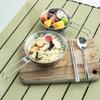 Stainless Steels Camp Dinnerware Camping Cutlery Set Outdoor Cooking Tableware Utensils with Spoon, Fork and Bowls