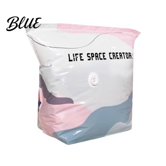 Vacuum Compression Bags Bag Space Saving Pumpless Storage Wardrobe Organizer Bags Waterproof Reusable for Clothes Bedding Air Valve