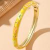 Ethnisch Stil Vintage Cloisonné Armreif Öffnend Emaille Armband Damen Handgelenkband Damen