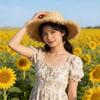Popular Woven Straw Hat Natural Raffia Sun Hat With Oversized Brims For Women Girl Beach Vacation Outings Travel Gear