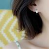 Korean Style Sen Leaves 925 Sterling Silver Fashion Jewelry Ear Hook Simple Honey Leaf Mini Tree Branch Earrings E128
