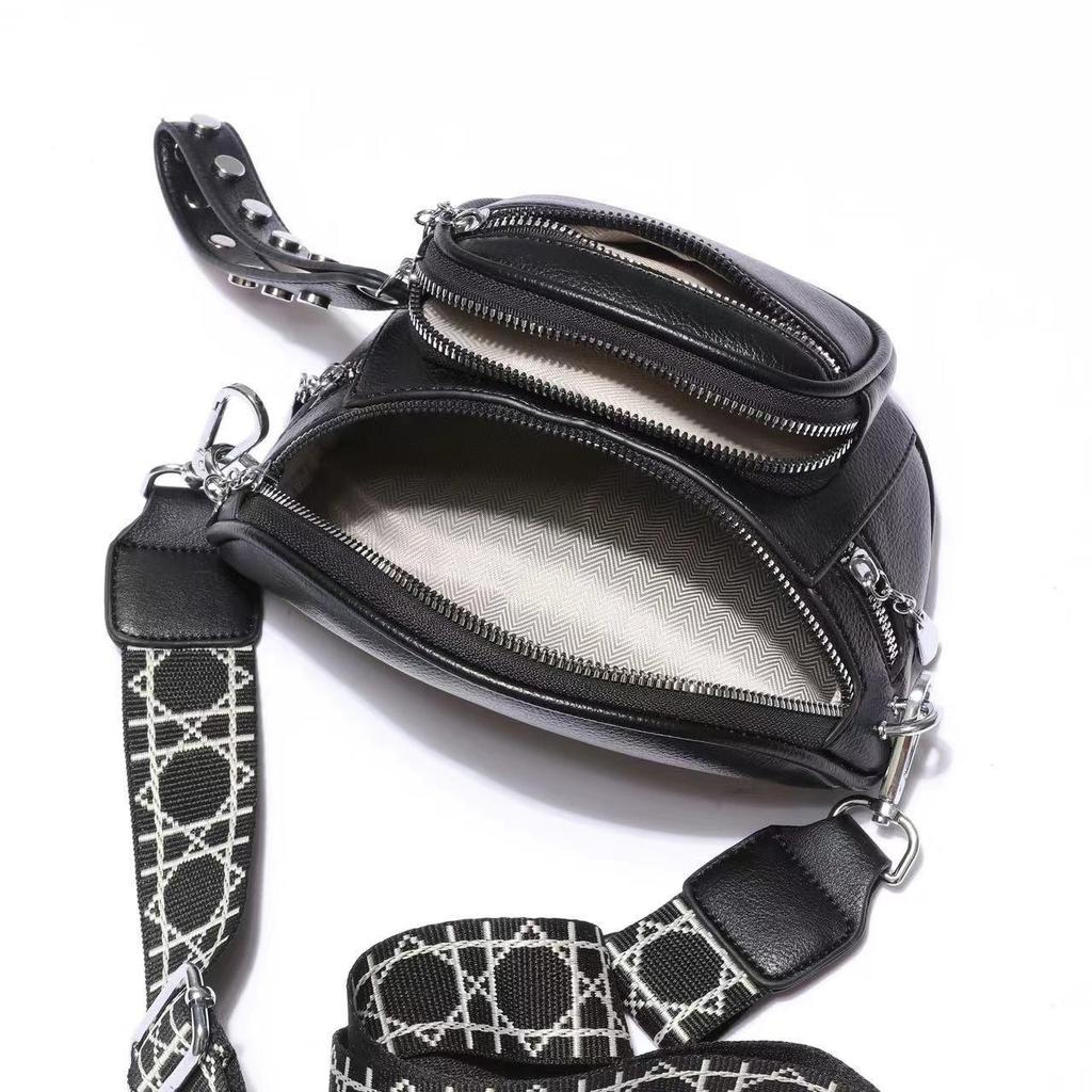 Sac bandoulière selle couleur unie tendance - Sac à bandoulière grande capacité pour femme