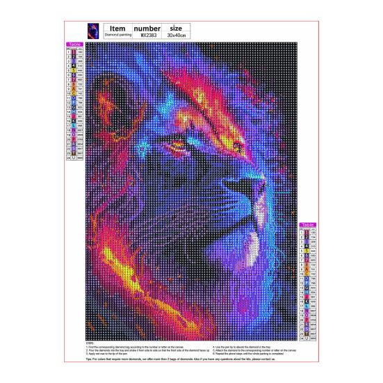 1 Set DIY Diamond Painting Kit Exquisite Animal Floral Pattern Rhinestone Picture for Home Decoration