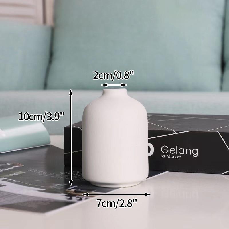 White Ceramic Vases Nordic Decorative Vasen Ornaments Home Living Room Decor Flower Arrangements Sketching Props Desktop Decor