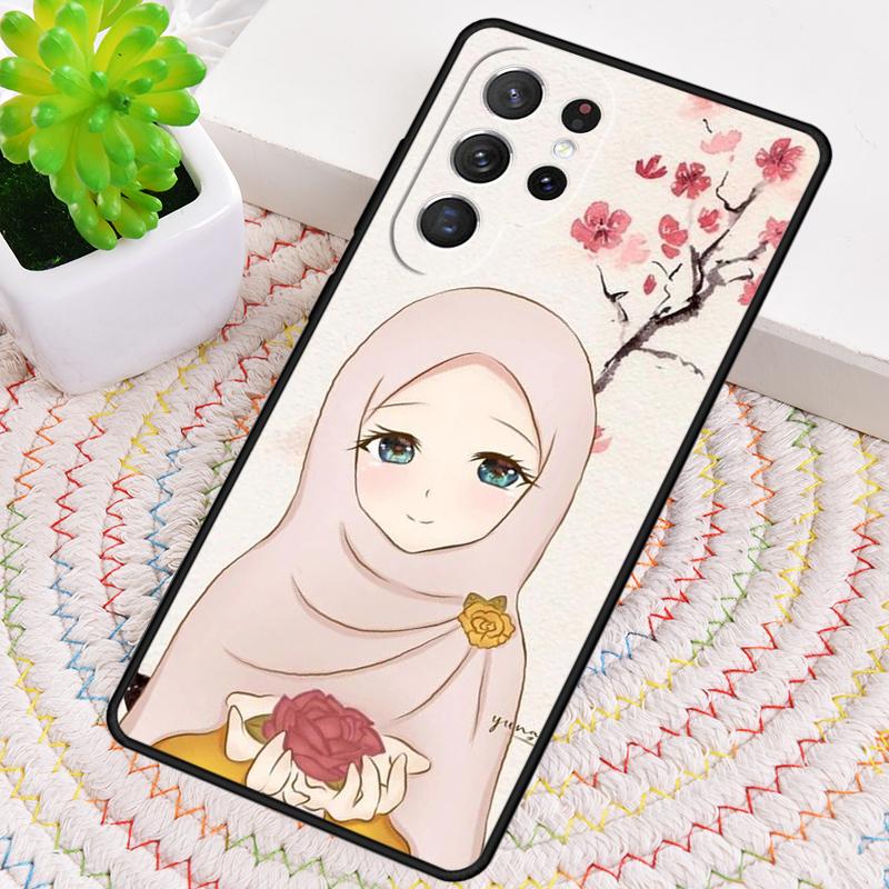 Islamic Muslim Hijabi Girls soft Silicone Phone Case For Samsung Galaxy note 10 pro S26 S25 S24 S23 S22 S21 Plus Ultra Cover