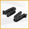 Universal Front Wiper Blade Arm Adapter Clip J Hook Type C - Pack of 4 Black Replacement