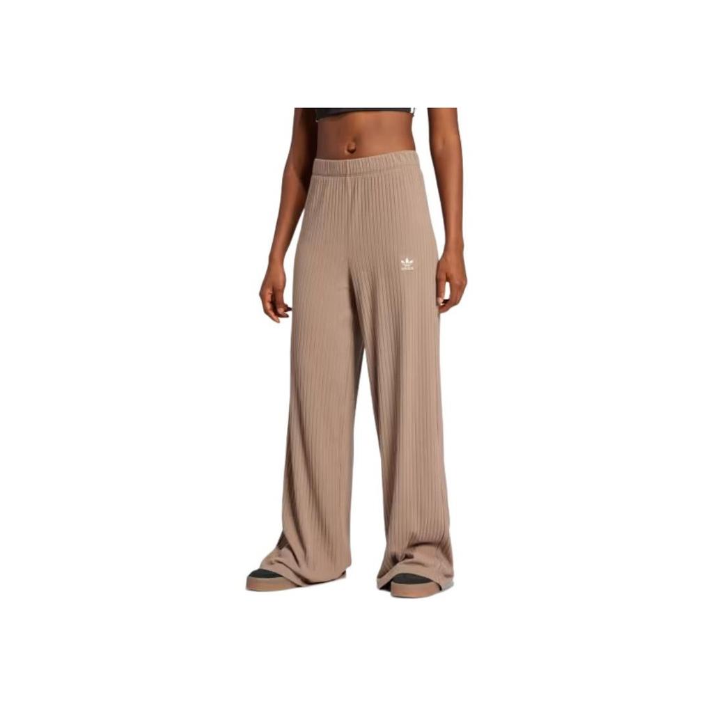 Adidas Originals Essentials Solid Loose Soft Comfortable Casual Pants Women Bottoms Brown JD0768